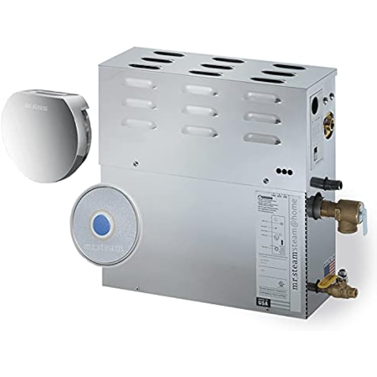 Mr. Steam SAH4500C1 Steam At Home 4.5-Kilowatt 240-Volt 1-Ph Steam Bath Generator with Control and Aroma Steam Head