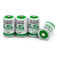 (4-Pack) LS-14250 1/2 AA 3.6V Lithium Battery (Non-Rechargeable) for Saft, Eternacell, Modicon, and Radio Shack - Replacement for TL-5101, ER14250, 6135-01-435-4921