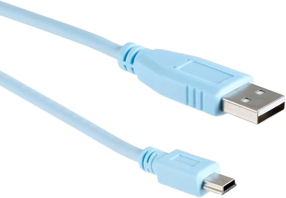 CablesAndKits - Cisco Compatible USB Console Cable 6ft, USB-A to Mini-B