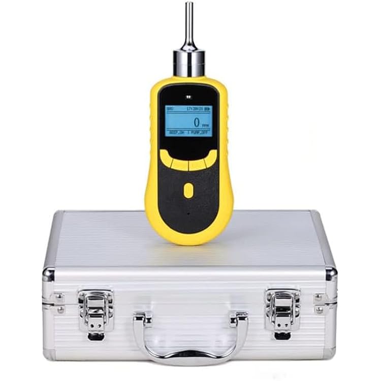 Hydrogen Cyanide Gas Leak Detector HCN Detector Portable HCN Gas Detector with Measuring Range 0-50ppm Accuracy 3% F.S.Over 100,000 Sets of Stored Data Built-in Micro Sampling Pump