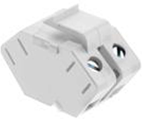 Legrand - OnQ Speaker Keystone Insert, Single Keystone Jack for up to 12-Gauge Speaker Wire, Cover Unused Ports, White, WP3456WH
