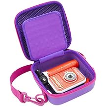 CASEMATIX Camera Case Compatible with VTech Kidizoom Creator Cam Video Camera or for Anchioo/for ESOXOFFORE Instant Print Camera - Includes Purple Case Only
