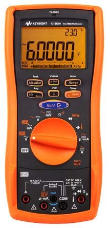 Keysight U1282A Digital Multimeter, 60000-Count, IP67 Water-Resistant, CAT IV 600V