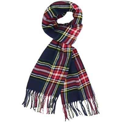 vimate Plaid Scarf for Men Women Super Soft Classic Tartan Checkered Neck Scarves