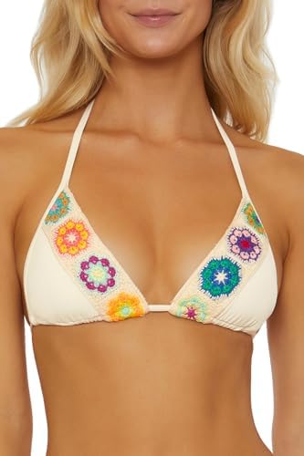 ISABELLA ROSE 1969 Triangle Bikini Top, Adjustable, Tie Back, Swimwear Separates for Women
