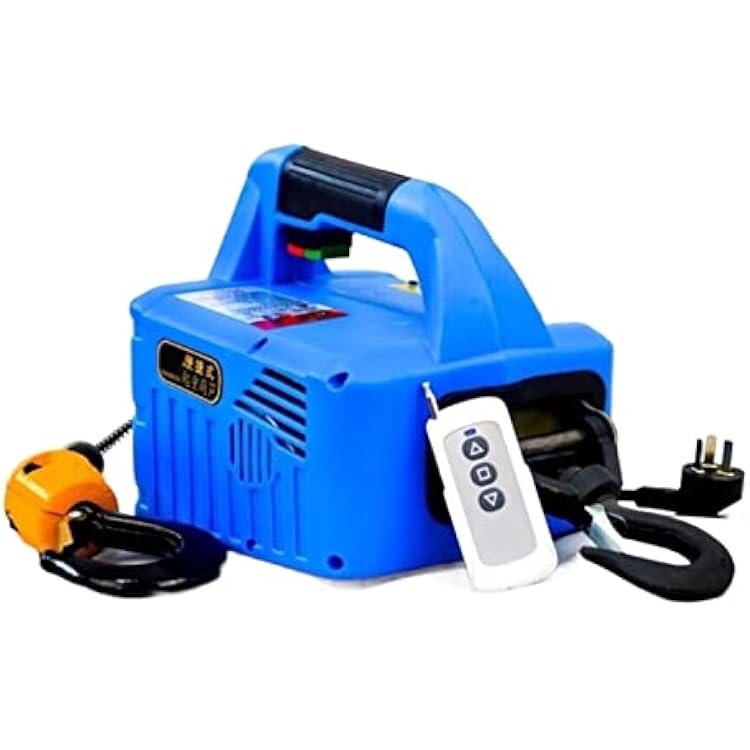 200Kg Electric Hoist Portable Electric Hand Winch Traction Block Electric Steel Wire Rope Lifting Hoist Towing Rope