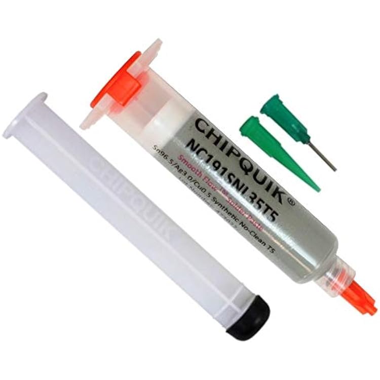 Chip Quik NC191SNL35T5 Smooth Flow Lead-Free Solder Paste SAC305 T5 35g Syringe