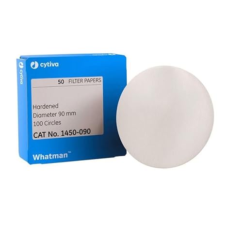 Whatman 1450-042 Quantitative Filter Paper Circles, 2.7 Micron, Grade 50, 42.5mm Diameter (Pack of 100)