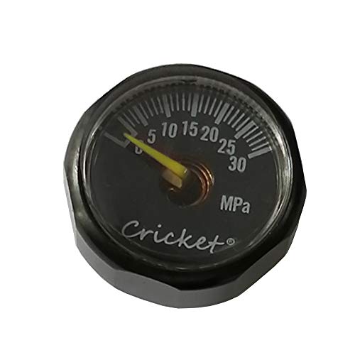 2pcs PCP Paintball Airforce High Pressure Pump Pressure Gauges 1 Inch Black Mini Air Gauge Scuba Manometre 30MAP Thread M8 x 1