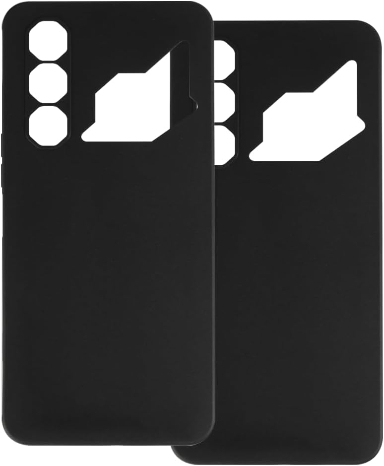 2 Pack TPU Case Compatible with ZTE Nubia Neo 3 GT 5G Phone Cover - Shockproof Flexible Protective Accessory Precision Cut Black