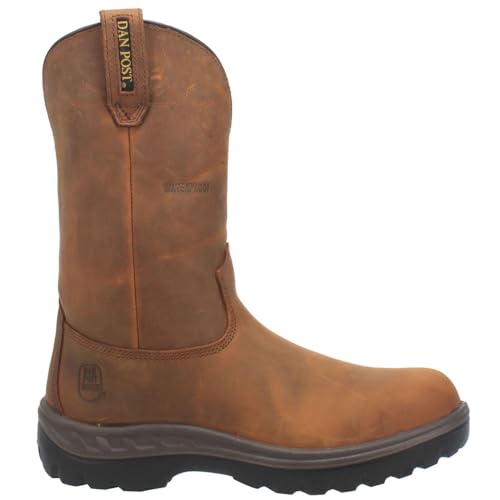Dan Post Boots Mens Cummins Waterproof Steel Toe Work Safety Shoes Casual - Brown