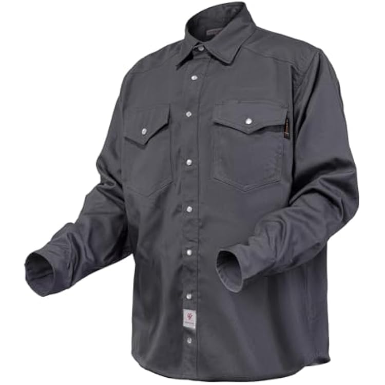 YESWELDER FR Welding Shirts Flame Resistant Lightweight, 100% Cotton NFPA2112 Fire Retardant Shirts for Men Women