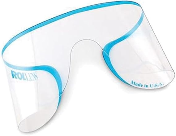 Rollens Roll-Up Disposable Dental Eye Shield Safety Glasses - One-Size Fits All, Lightweight