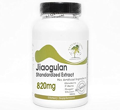 Jiaogulan Standardized Extract 820mg ~ 180 Capsules - No Additives ~ Naturetition Supplements