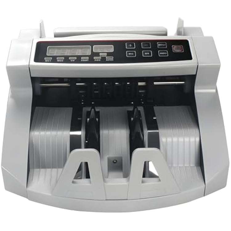 Money Counter Machine with Value Count, UVMGIR Counterfeit Detection Function Cash Counter, Cash Counter with Add and Batch Modes, Mix Denomination Counter Machine for Bank Supermarket US Plug