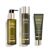 Dalba Piedmont White Truffle Mild Skin Balancing Vegan Cleanser, Toner, and Cream Bundle 200ml, 150ml, 55ml