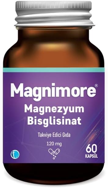 Magnimore Magnezyum Bisglisinat 60 Bitkisel Kapsül 120 mg