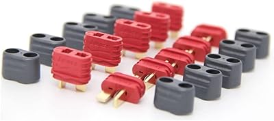 Updated T Plug Connectors Sheath Style Power Plug for RC Battery ESC Motor Controller 5 Pack