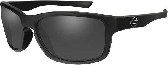Harley-Davidson Men's Slot Bar & Shield Sunglasses - Gray Lenses/Black Frames
