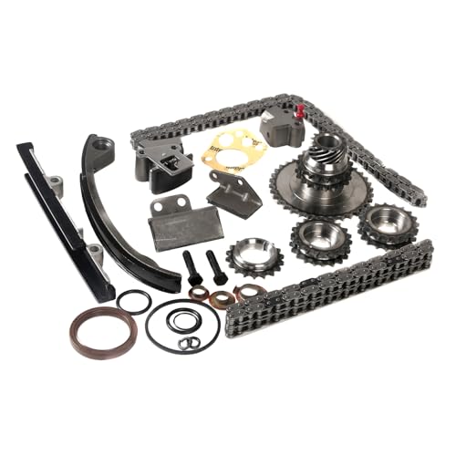 Timing Chain Kit Compatible with 1991-1999 for Nissan 240SX 2.4L 2389CC L4 DOHC, 16 VALVE, ENG. CODE KA24DE