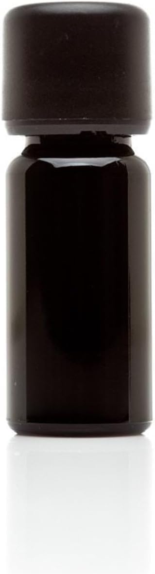 Infinity Jars 15 ml (.50 fl oz) Black Ultraviolet Glass Easy Pour Screw Top Bottle
