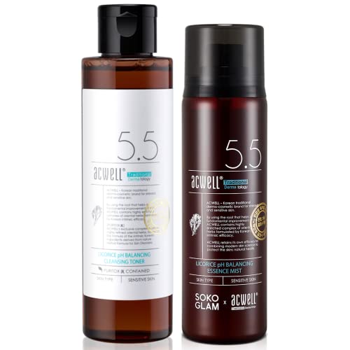 ACWELL Licorice pH Balancing Cleansing Toner  Essence Hydrating Face Mist