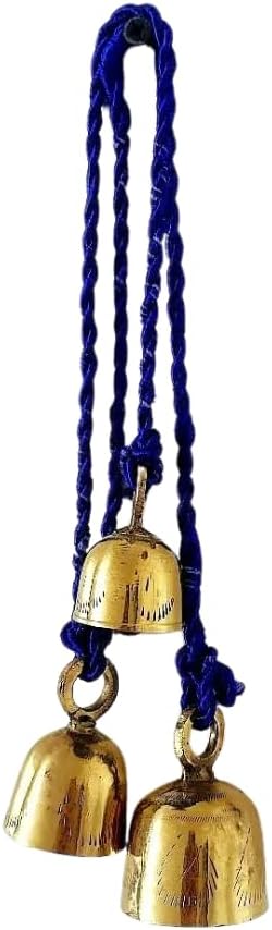 Brass Christmas Bell Chime 36" Door Wall Hanging Holiday Decor