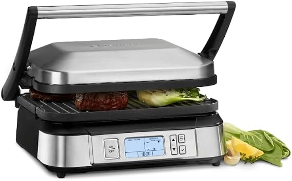 Cuisinart Griddler with Smoke-Less Mode, GR-6SNAS