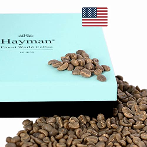 Hayman, 100% Pure Kona Coffee from Hawaii, Green Coffee Beans to Roast with Roasting Machine, 3.5oz | Unroasted Hawaiian Beans