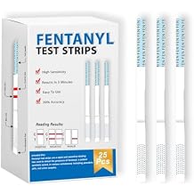 Emnce Fentanyl Test Strips Home Drug Screening Kit - Single Test Strips for Urine Easy to Use Fast Results Bulk Options [25 Pack]