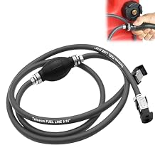 Tnisesm Boat Fuel Line,Outboard Fuel Line,Marine Fuel Line,Boat Fuel Line with Bulb 5/16 Inch Hose x 6 Ft