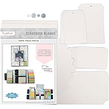 CrafTreat Scrapbook Blank Precut Album Base - Gate Fold Folio - White