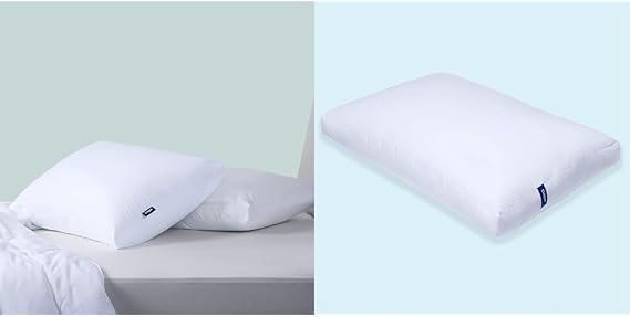 Casper Original Pillow for Sleeping, King, White, Two Pack & Essential Pillow for Sleeping, Standard, White, Two Pack