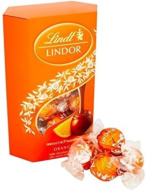Lindor Milk Orange 200g Lindt x2 - Lindt Lindor Milk Orange 200g Pack of 2