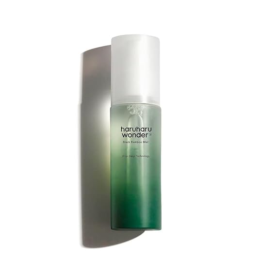 HARUHARU wonder Black Bamboo Mist, 2.7 fl.oz, Hydrating Face Mist
