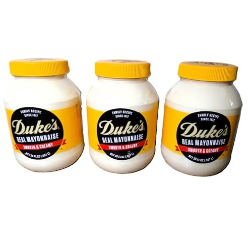 Duke Mayonnaise Smooth & Creamy Jar, 30 oz each, 3 Count