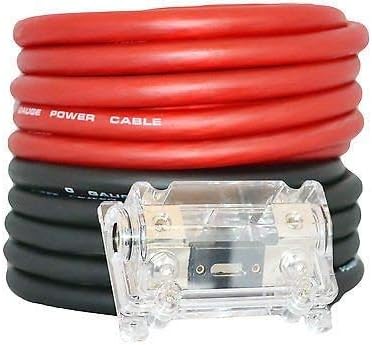 SoundBox KIT0-25RB, 0 Gauge Amplifier Wire Power/Ground Amp Cable - 50 Ft.