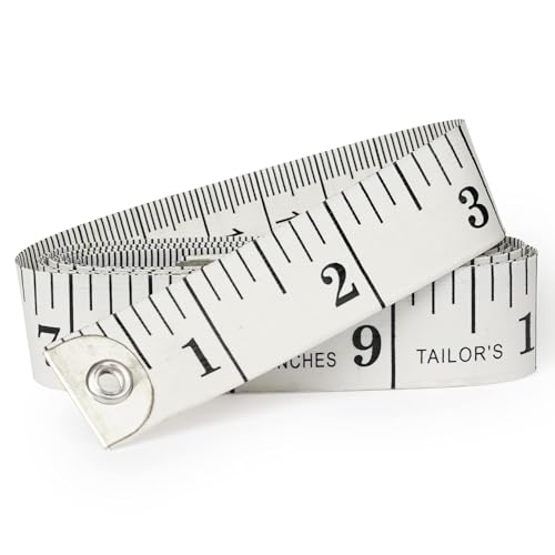 Tape Measure Measuring Tape for Body, Accurate Dual Scales Standard & Metric. Soft Flexible Fiberglass. Perfect Scale Measure for Body Weight Loss Medical Measurement Home Art Craft Measurements