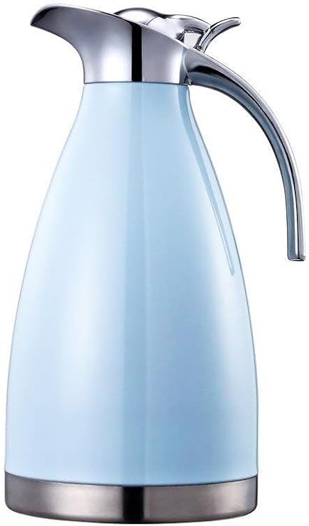 68 Oz Stainless Steel Thermal Carafe - Double Walled Vacuum Insualted Thermos/Carafe with Lid - Coffee/Tea Carafe Heat & Cold Retention - 2 Liter
