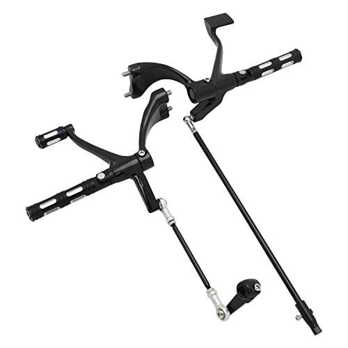 Motorcycle Forward Controls Complete Kit Pegs Levers Linkages for Harley 2014-2022 Sportster XL 883 1200 Forty Eight XL883CNLR, XL1200CRLNXBlack