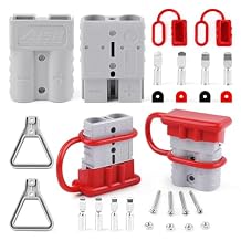 Zhushan Battery Quick Connect Disconnect Connectors Kit, 50AMP and 120AMP Harness Plug Connector Kit
