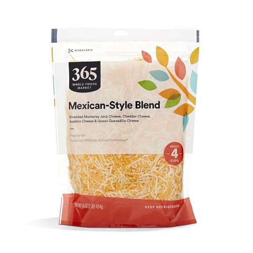 365 By Whole Foods Market, Cheese Blend Mexican Fancy Shredded, 16 Ounce