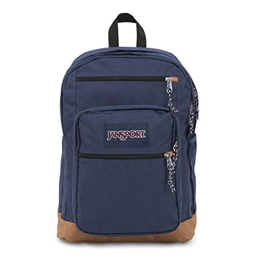 JanSport Cool Backpack, with 15-inch Laptop Sleeve - Large Computer Bag Rucksack with 2 Compartments, Ergonomic Straps, Navy | Computer Bag, Rucksack, 2 Compartments, Ergonomic Straps