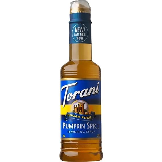 Sugar Free Pumpkin Spice Syrup for Coffee & Drinks 12.7 fl oz | Zero Calorie Pumpkin Syrup for Lattes, Tea, Smoothies, Baking & More