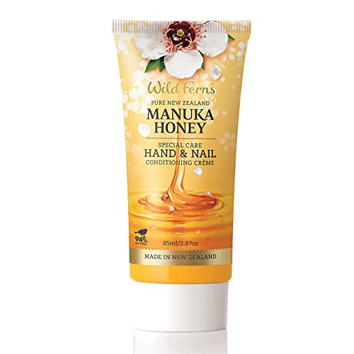 Wild Ferns Manuka Honey Special Care Hand & Nail Conditioning Creme, 94% Natural, 85ml