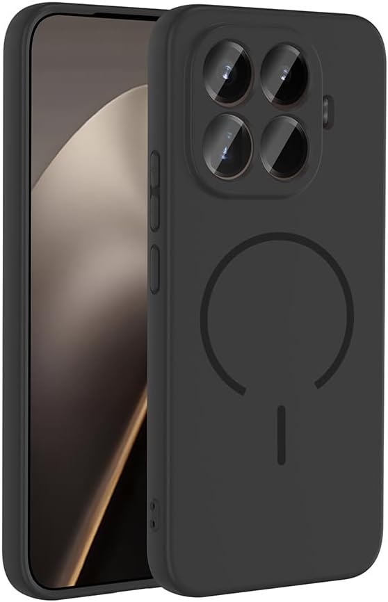 Spia Xiaomi 15T Pro ile Uyumlu Kılıf Kablosuz Siyah Şarj Özellikli Lansman Kapak Orijinal (Xiaomi 15T Pro ile Uyumlu, Kablosuz Siyah)