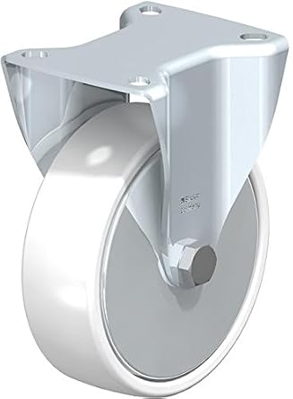 Blickle BK-PO 125K-1-FA Fixed Caster, 4.92" Wheel Diameter, 660 lb. Load Capacity