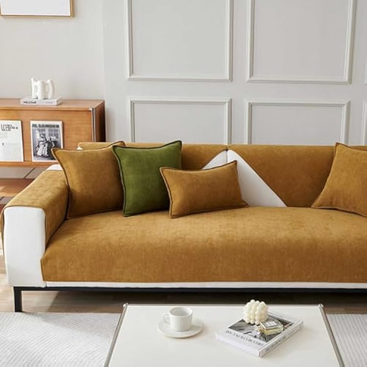Herringbone Sofa Cover,2023 Herringbone Chenille Fabric Furniture Protector Couch Cover, Soft to The Touch,Anti-Wrinkle, Anti-Slip Design