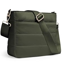 Cross Body Purses for Women Lightweight Quilted Puffer Tote Bag Casual Hobo Nylon Shoulder Handbag Travel