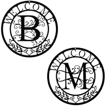 Letter B&M Monogram Metal Wall Art